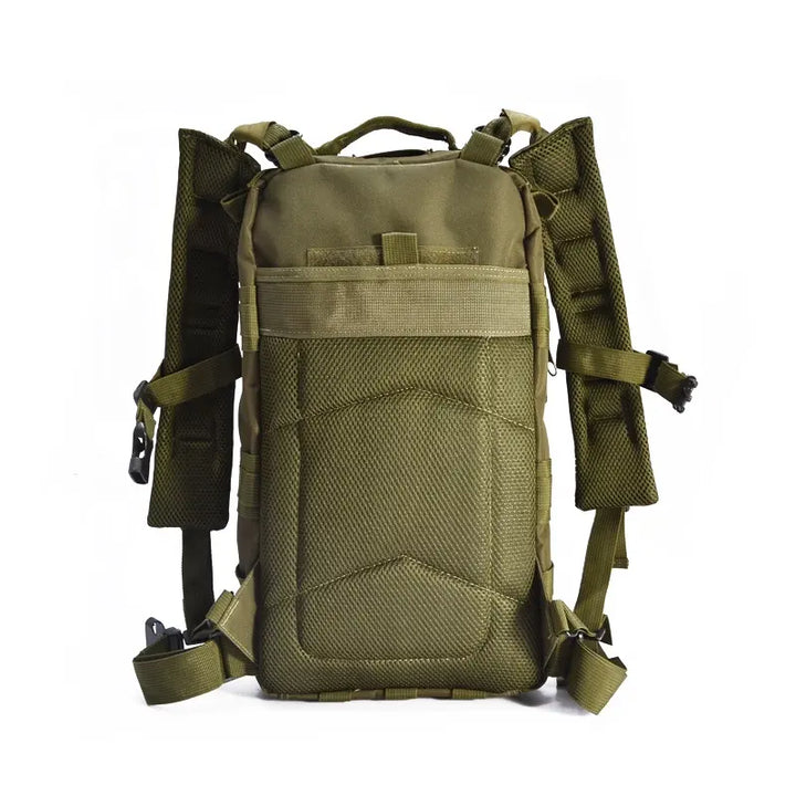 Gorilla Paks™ Small 30L Military Tactical Hydration Backpack (Green) - 2.5L Water Bladder - Assault 3 Day Pack Army Molle Bag Backpacks Rucksack - Hunting, Hiking.