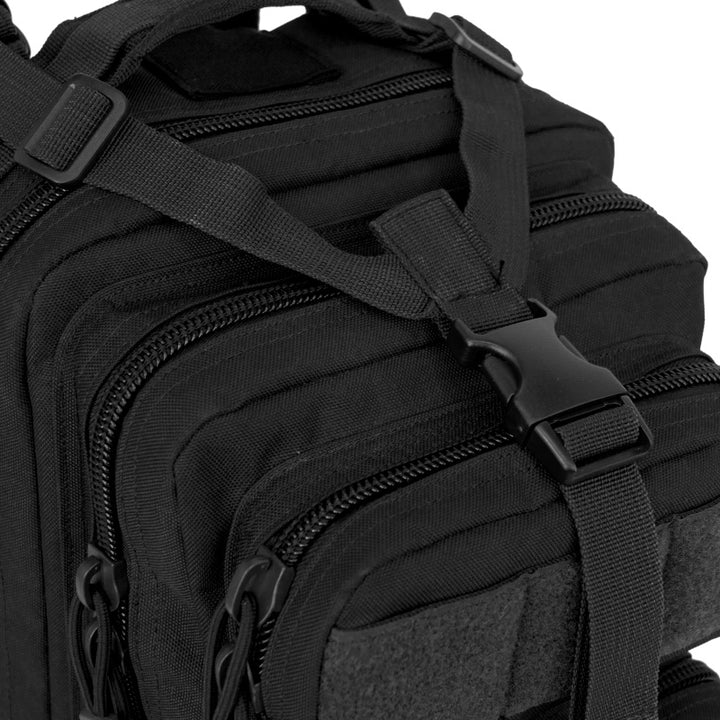 Gorilla Paks™ Small 30L Military Tactical Backpack (Black) Assault 3 Day Pack Army Molle Bag Backpacks Rucksack - Hunting, Hiking.