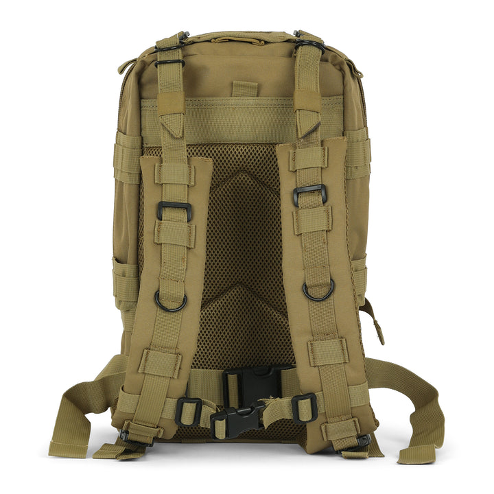 Gorilla Paks™ Small 30L Military Tactical Backpack (Tan) Assault 3 Day Pack Army Molle Bag Backpacks Rucksack - Hunting, Hiking.